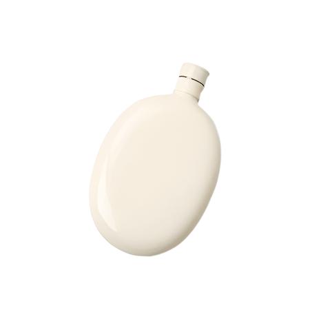 Oval Flask White