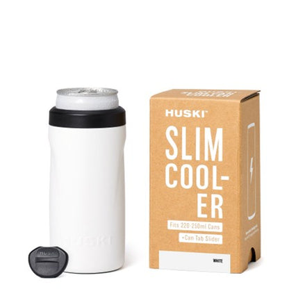 Huski Slim Can Cooler White