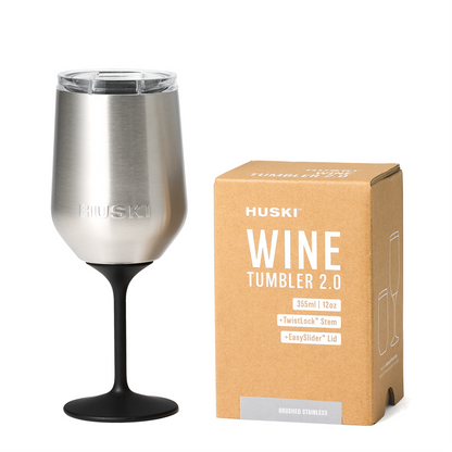 Huski Wine Tumbler 2.0 Brushed Stainless