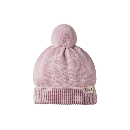 Alpine Pom Pom Beanie Lilac