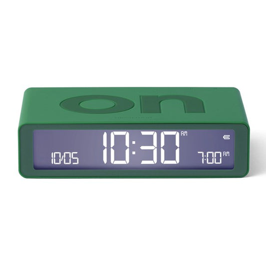 Flip Rubber Alarm Clock Emerald Green