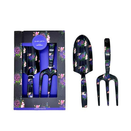 Garden Trowel & Fork Set Crowned Tui & Flowers