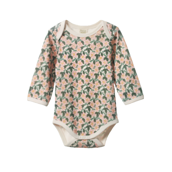 Cotton Long Sleeve Bodysuit Garland
