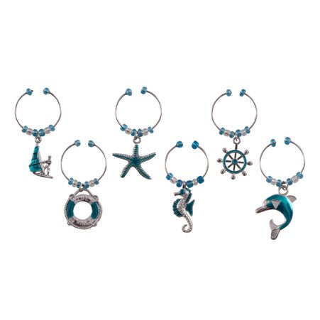 Wine Charms Set6 Nautical