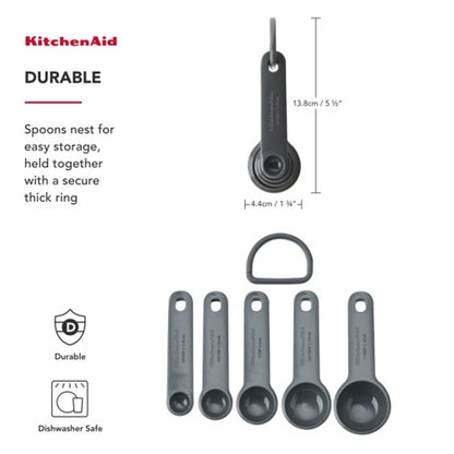 Measuring Spoons Charcoal Grey