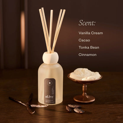 Reed Diffuser Vanilla Cream & Tonka Bean