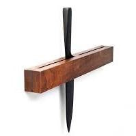 Wall Knife Holder Walnut