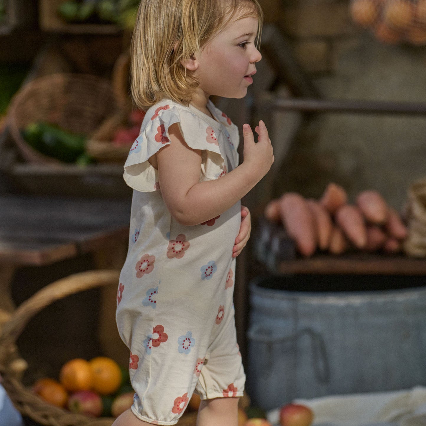 Short SleeveTilly Suit Flora Stamp