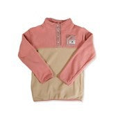 Girls Adventure Fleece - Dusty Pink/Beige