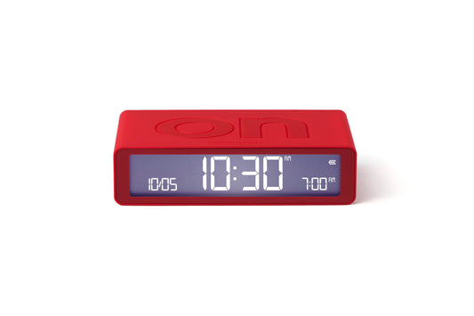 Flip Rubber Alarm Clock Red