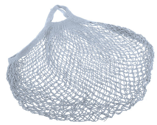Short Handled String Sky Blue Bag
