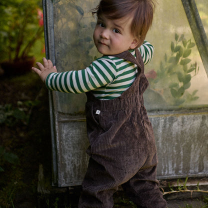Stretch Jersey Long Sleeve Bodysuit Eden Sea Stripe