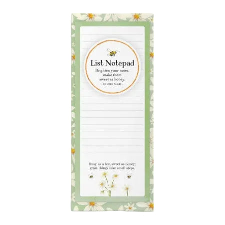 Bee List Notepad Daisy