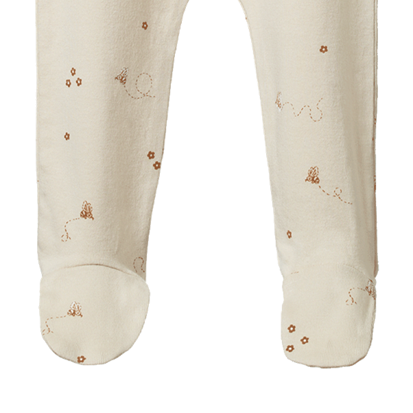 Footed Rompers Bumble Bee