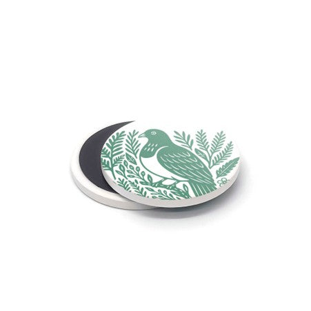 Magnet Woodcut Kereru
