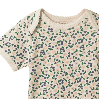 Cotton Short Sleeve Bodysuit Briarwood