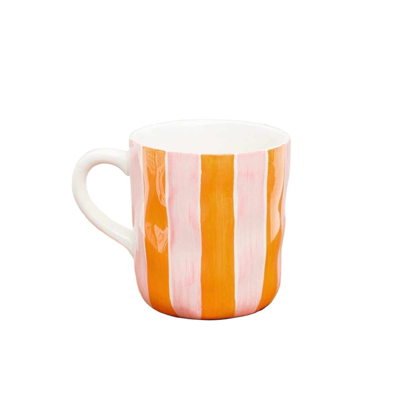 Mug Pink & Orange Stripe