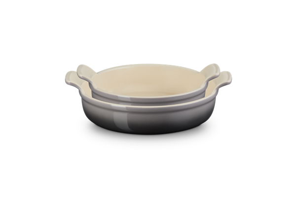 Heritage Round Dish Set2 Flint