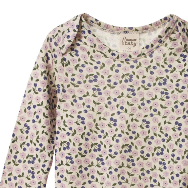 Merino Long Sleeve Bodysuit Briarwood Lilac