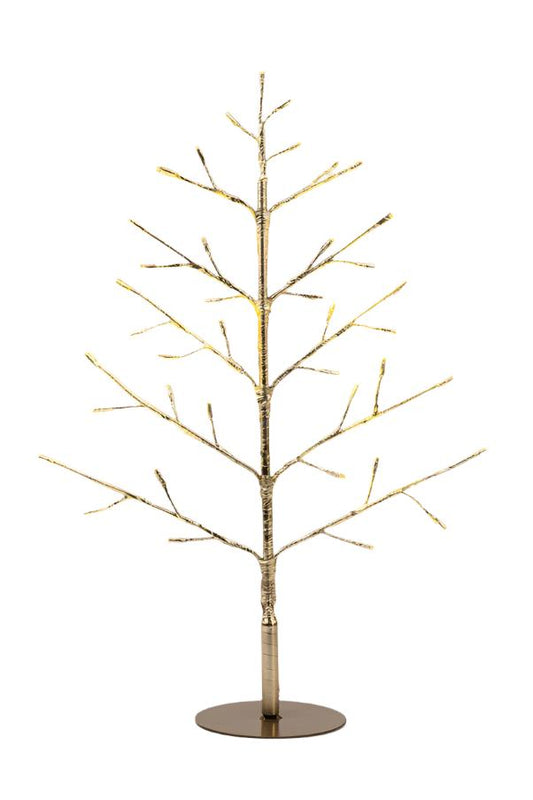 Small LED Flat Tree 90cm Champagne