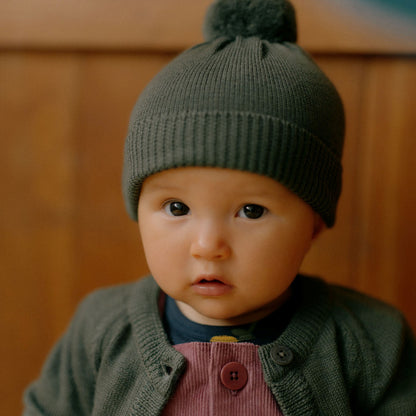 Alpine Pom Pom Beanie Thyme