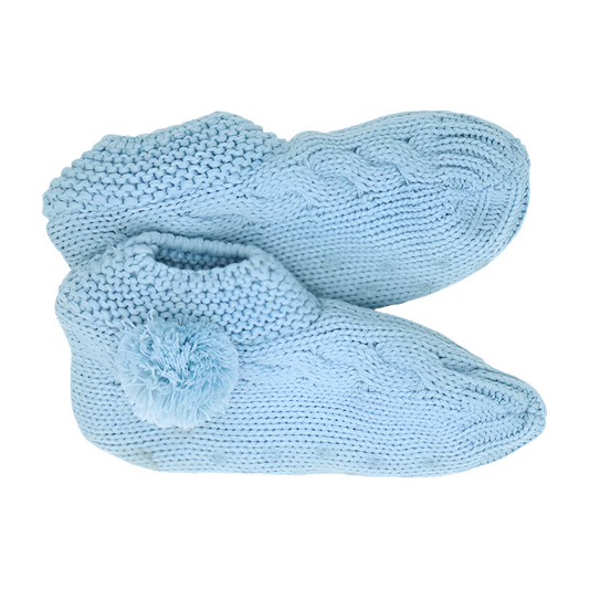 Slouchy Slippers Pale Blue