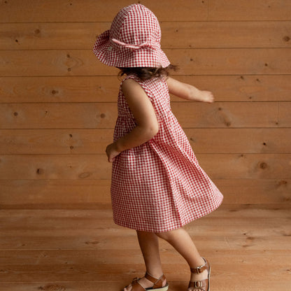 Sunhat Red Gingham