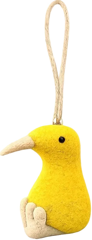 Felt Kiwi Decoration Yellow