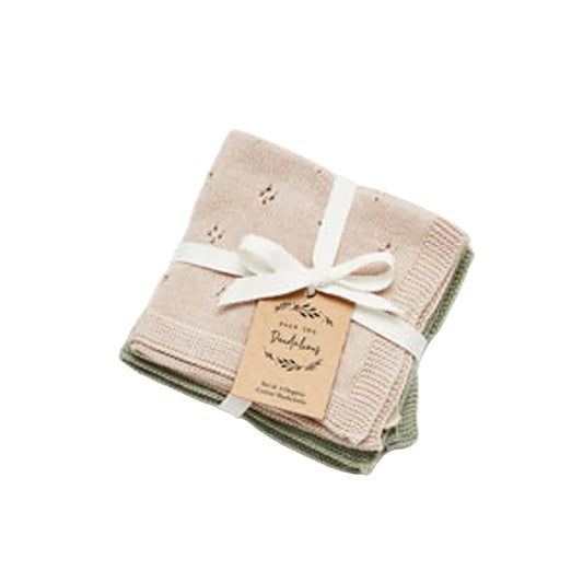 Washcloth Organic Set3 Fawn