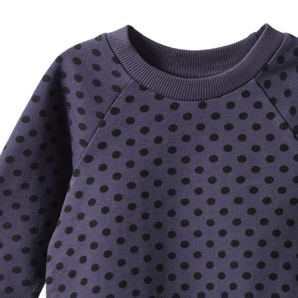Emerson Sweater Violet Polka Dot