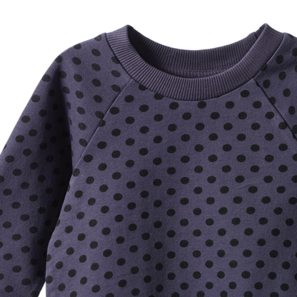 Emerson Sweater Violet Polka Dot