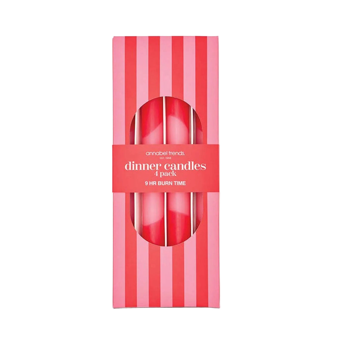 Dinner Candles Pink/Red