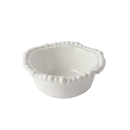 Melamine Pearl Snack Bowl White