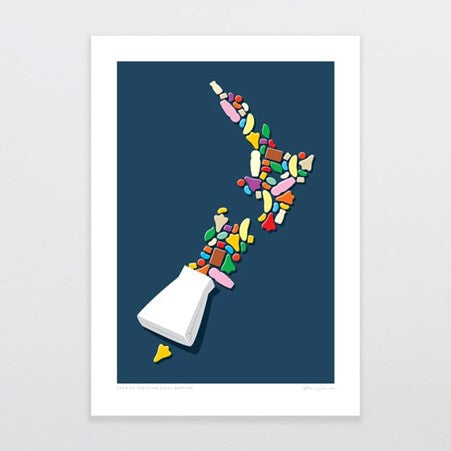 Art Print The Land of the Long Lolly Mixture