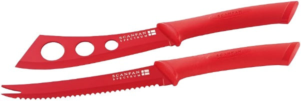 Scanpan Cheese Knife Set Red