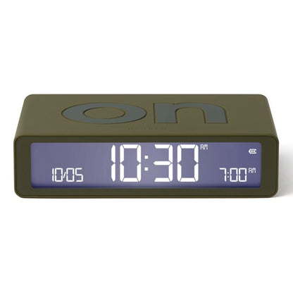 Flip Rubber Alarm Clock Khaki