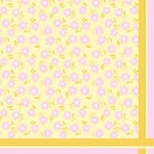 Cocktail Napkin Ditsy Yellow