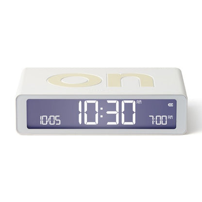 Flip Rubber Alarm Clock White