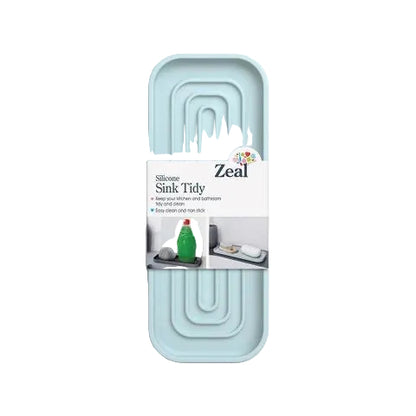 Silicone Sink Tidy Duck Egg Blue