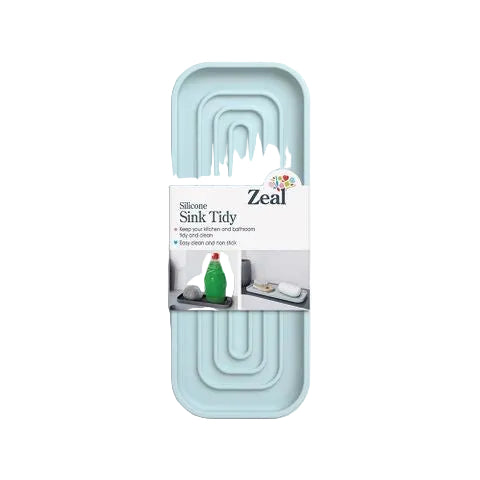 Silicone Sink Tidy Duck Egg Blue
