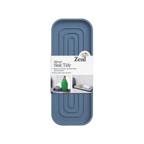 Silicone Sink Tidy Duck Petrol Blue