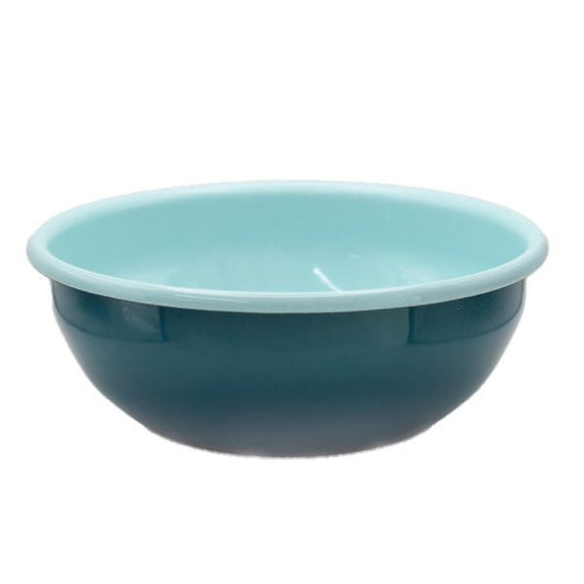 Enamel Bowl 16cm - Turquoise & Aqua