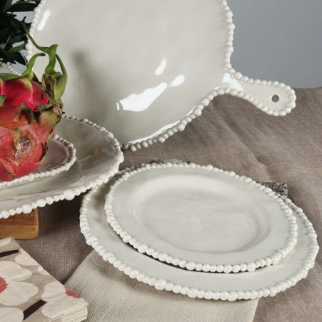 Melamine Pearl Dinner Plate White