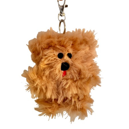 Plush Keyring Happy Puppy