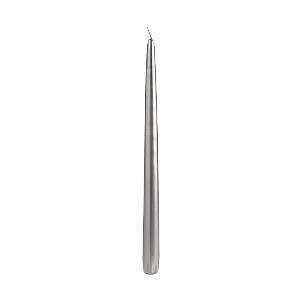 Wrapped Taper Candle 250mm - Metallic Silver