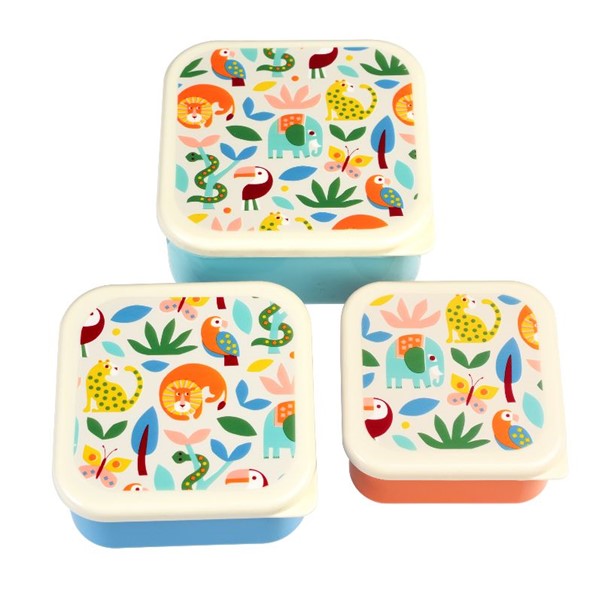 Snack Boxes, set of 3 - Wild Wonders