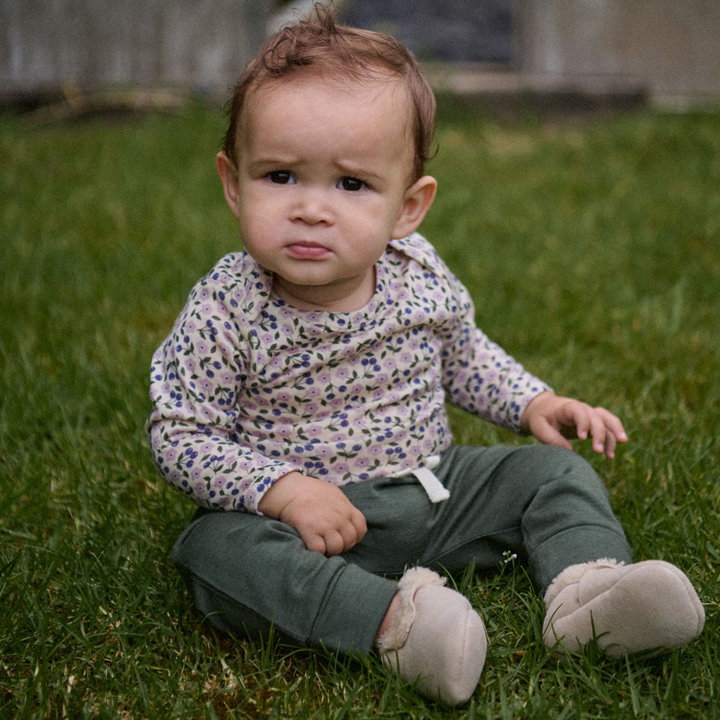 Merino Long Sleeve Bodysuit Briarwood Lilac