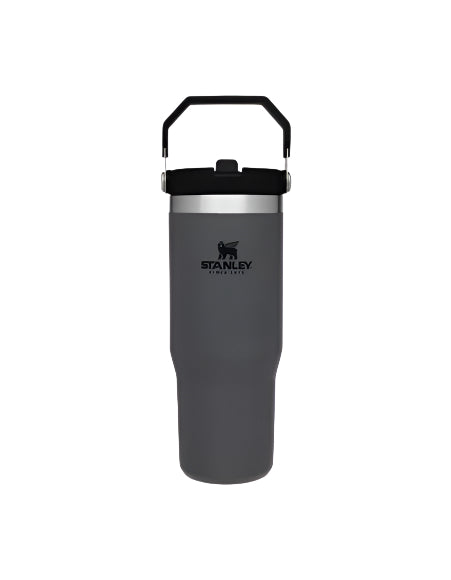 The Ice Flow Flip Straw 30oz Charcoal