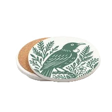 Coaster Woodcut Tui Ceramic