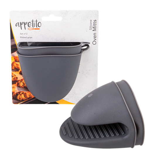 Silicone Oven Mitts Charcoal
